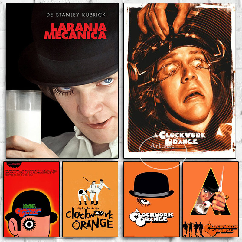 Home.Cinema Orange - A Clockwork Orange Posters Classic Movie
