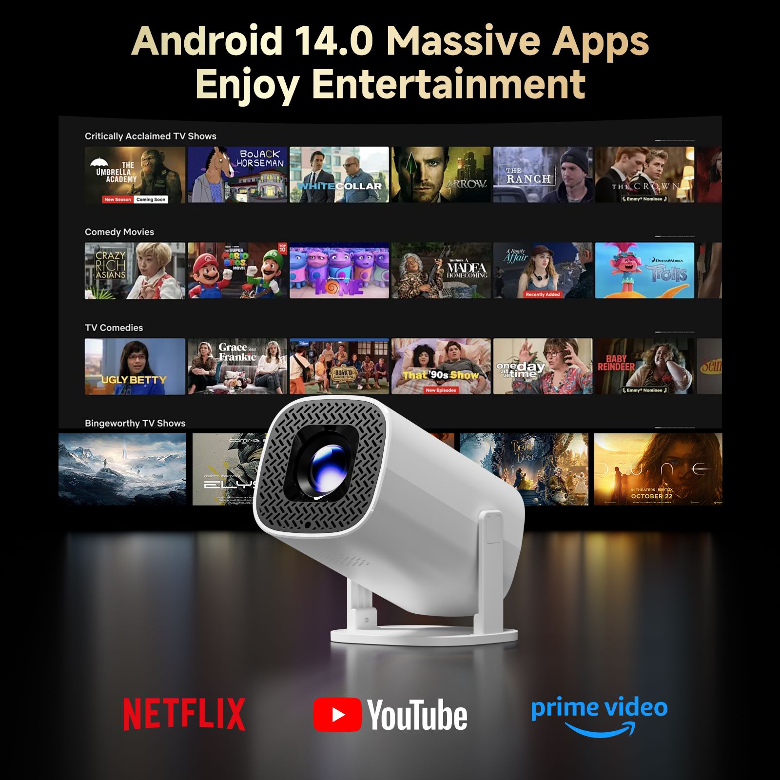 HONGTOP P30PRO Smart Mini Proj - Home Cinema Gadgets recensie en prijs