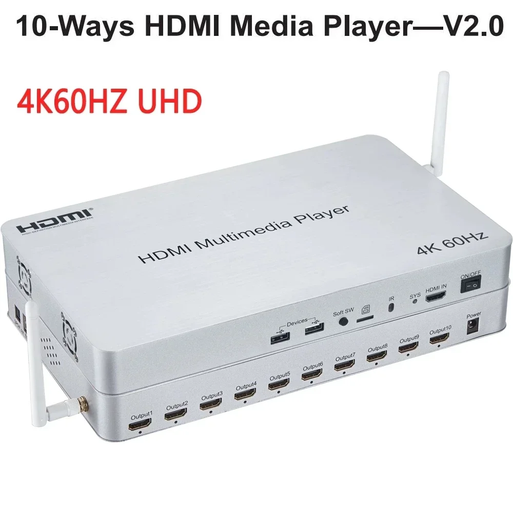 4K 60Hz 10 Channel HDMI Multim - 4K Media Player recensie en prijs