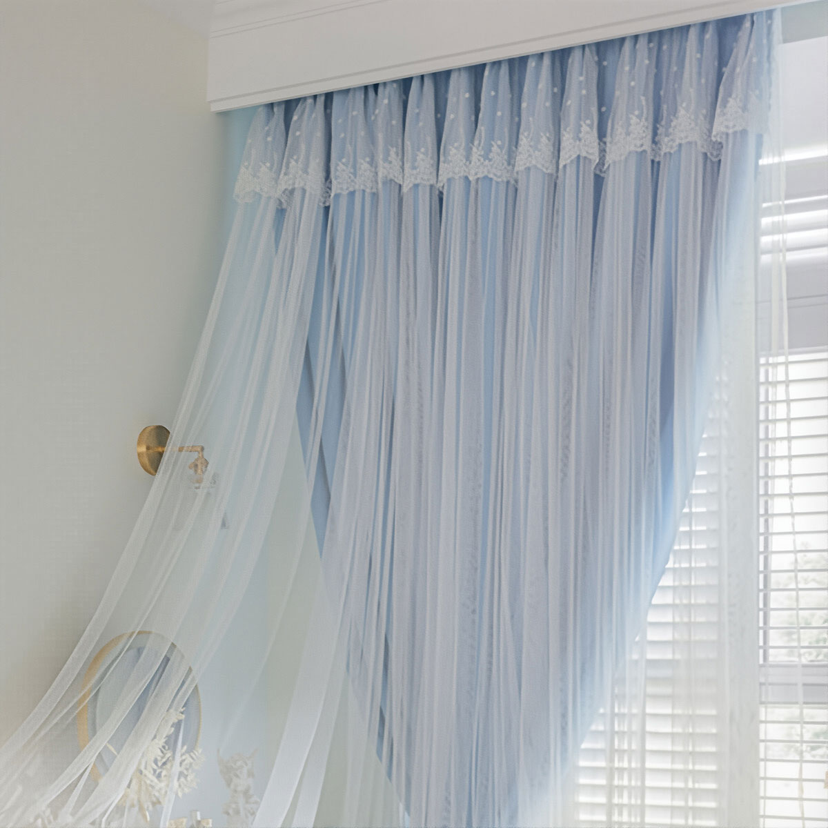 2pcs Lace Hook Style Double La - Blackout Curtain Thick recensie en prijs