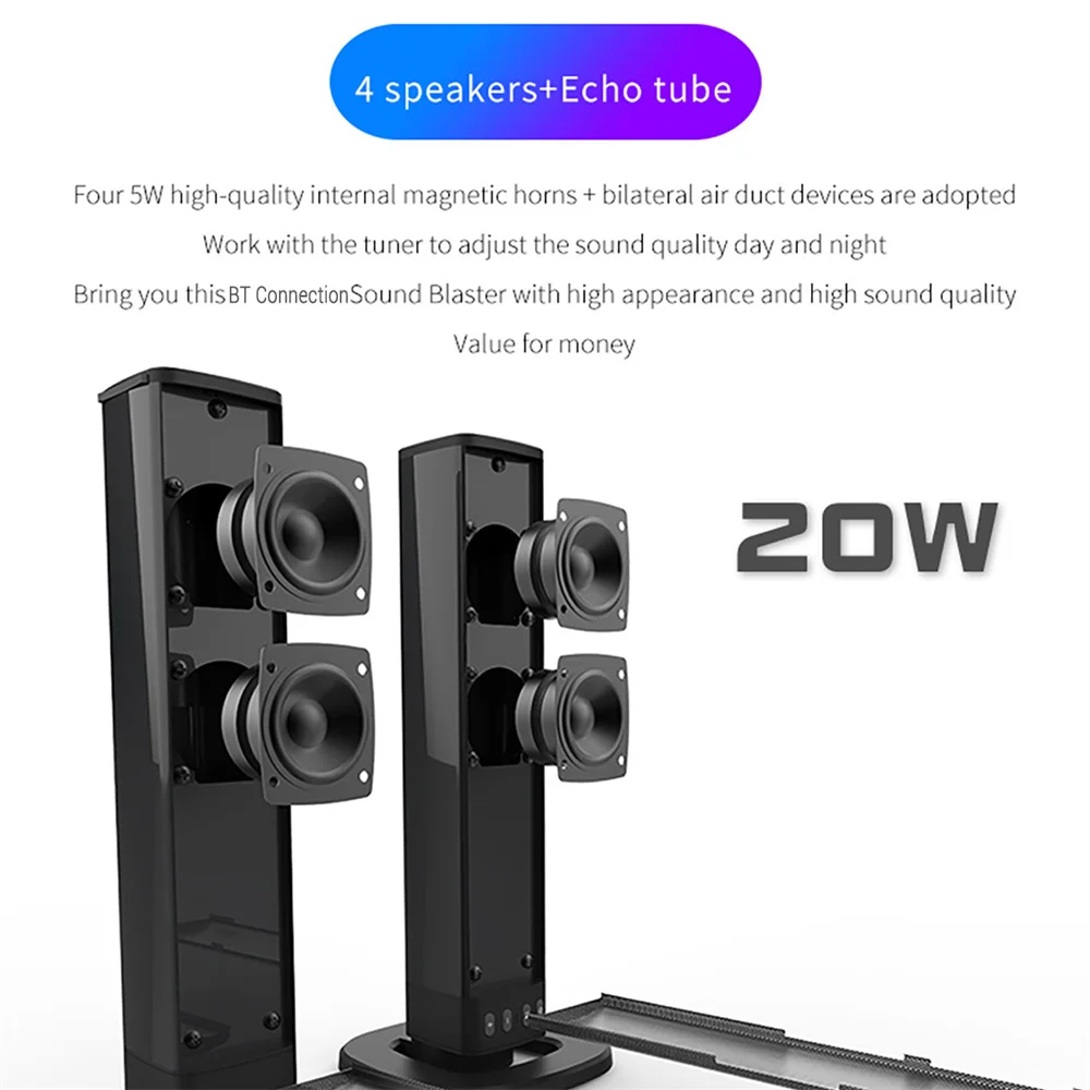 Wireless Bluetooth TV Sound Ba - Home Cinema Gadgets recensie en prijs