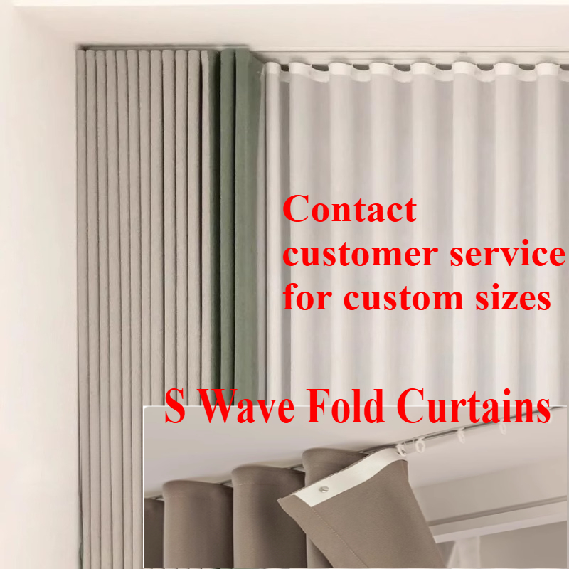 Custom Size S Wave Fold Curtai - Blackout Curtain Thick recensie en prijs