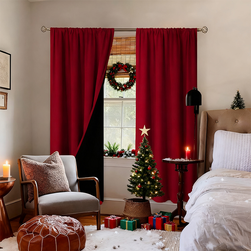 Christmas Style Solid Color 10 - Blackout Curtain Thick recensie en prijs