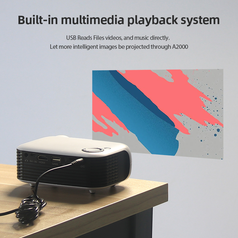 A2000 Mini Projector Portable  - Home Cinema Gadgets recensie en prijs
