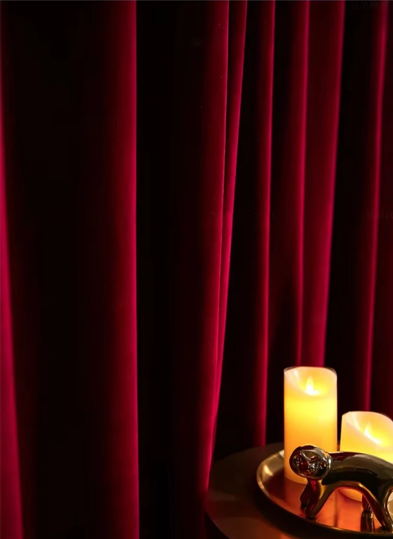 Nordic Modern Burgundy Red Lux - Blackout Curtain Thick recensie en prijs