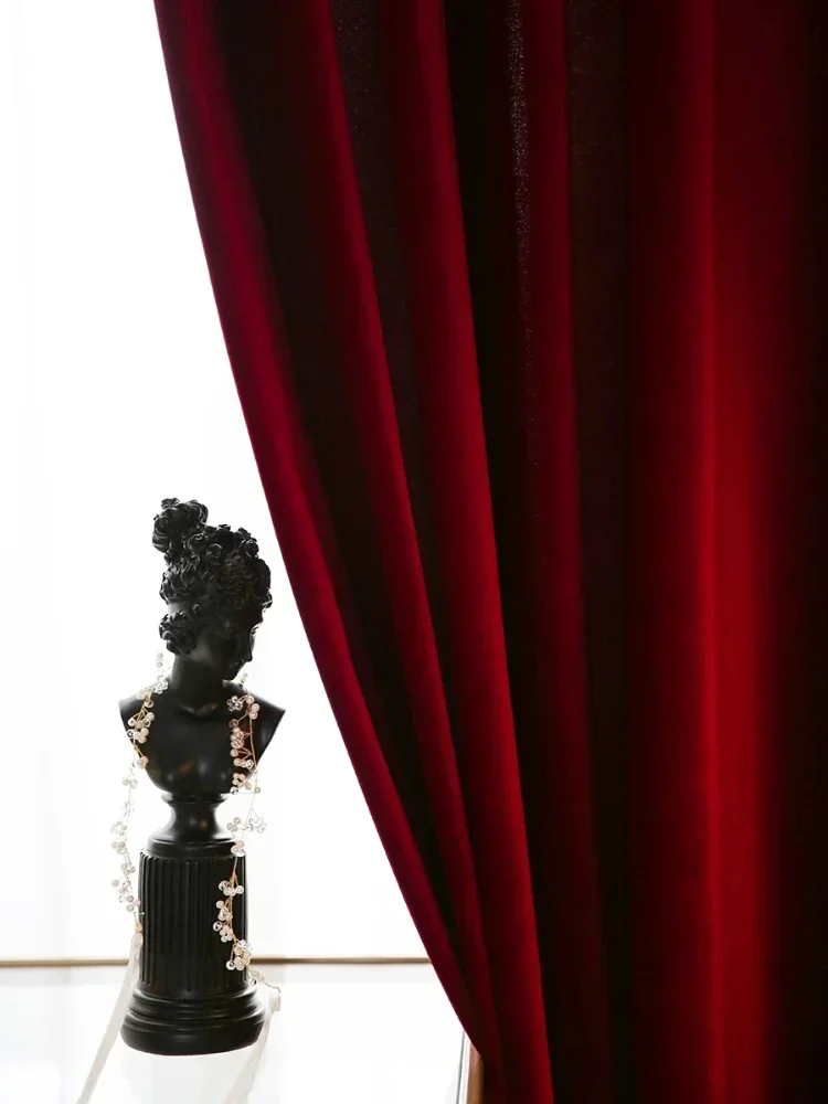 Nordic Modern Burgundy Red Lux - Blackout Curtain Thick recensie en prijs