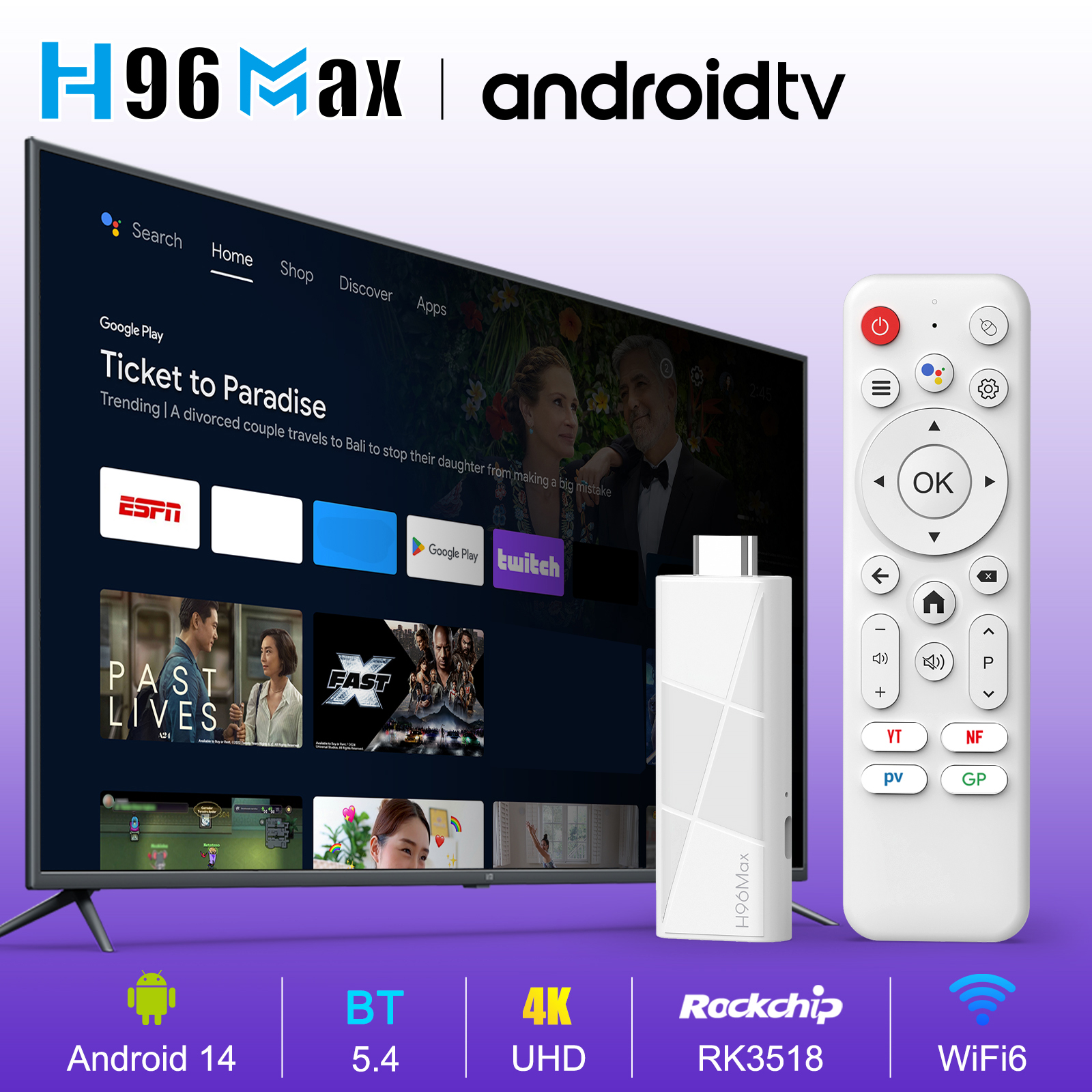 H96 MAX RK3518 Android14 Smart - Home Cinema Youtube recensie en prijs
