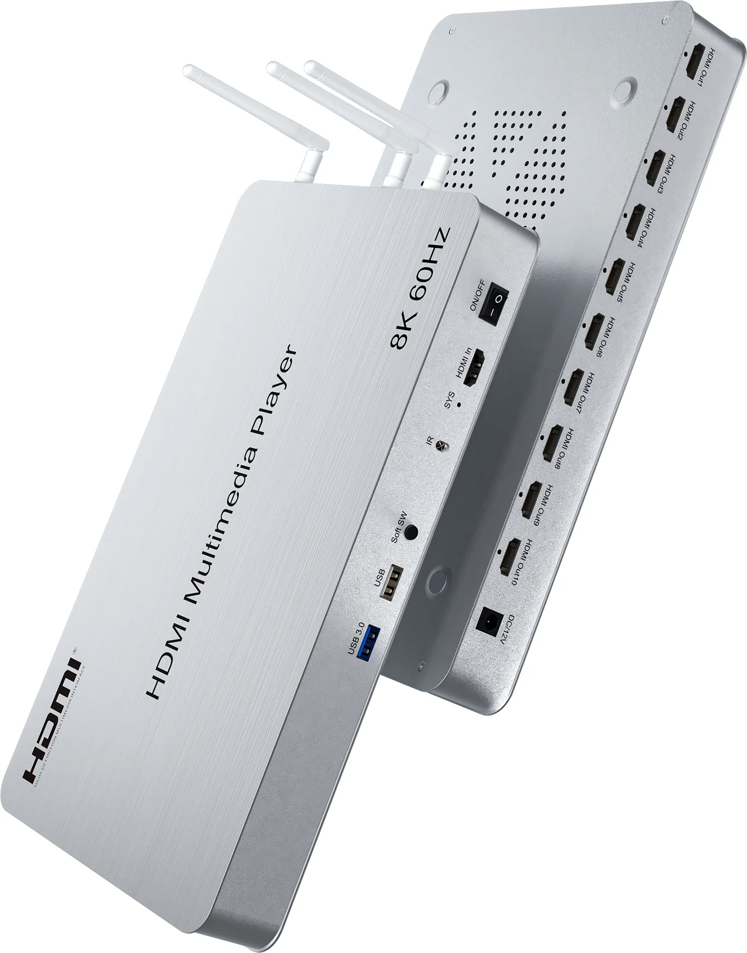 H.265 8K 60Hz 10 Port HDMI Med - 4K Media Player recensie en prijs