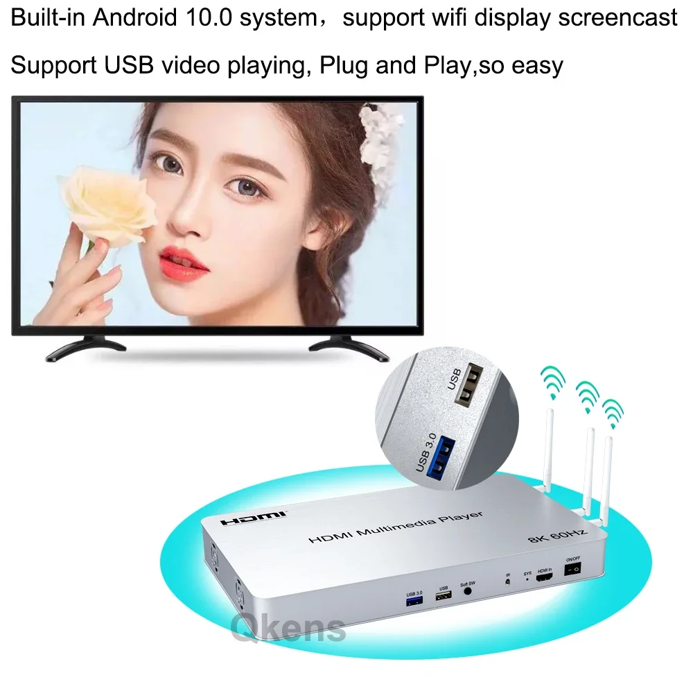 H.265 8K 60Hz 10 Port HDMI Med - 4K Media Player recensie en prijs
