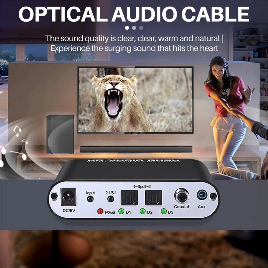 Digital to Analog 5.1 Audio De - Surround Sound Decoder recensie en prijs