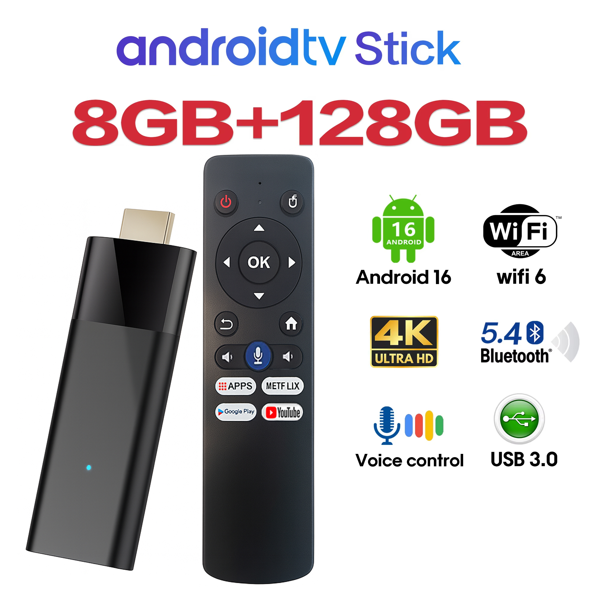 4K Android 16 TV Stick Smart T - Home Cinema Youtube recensie en prijs