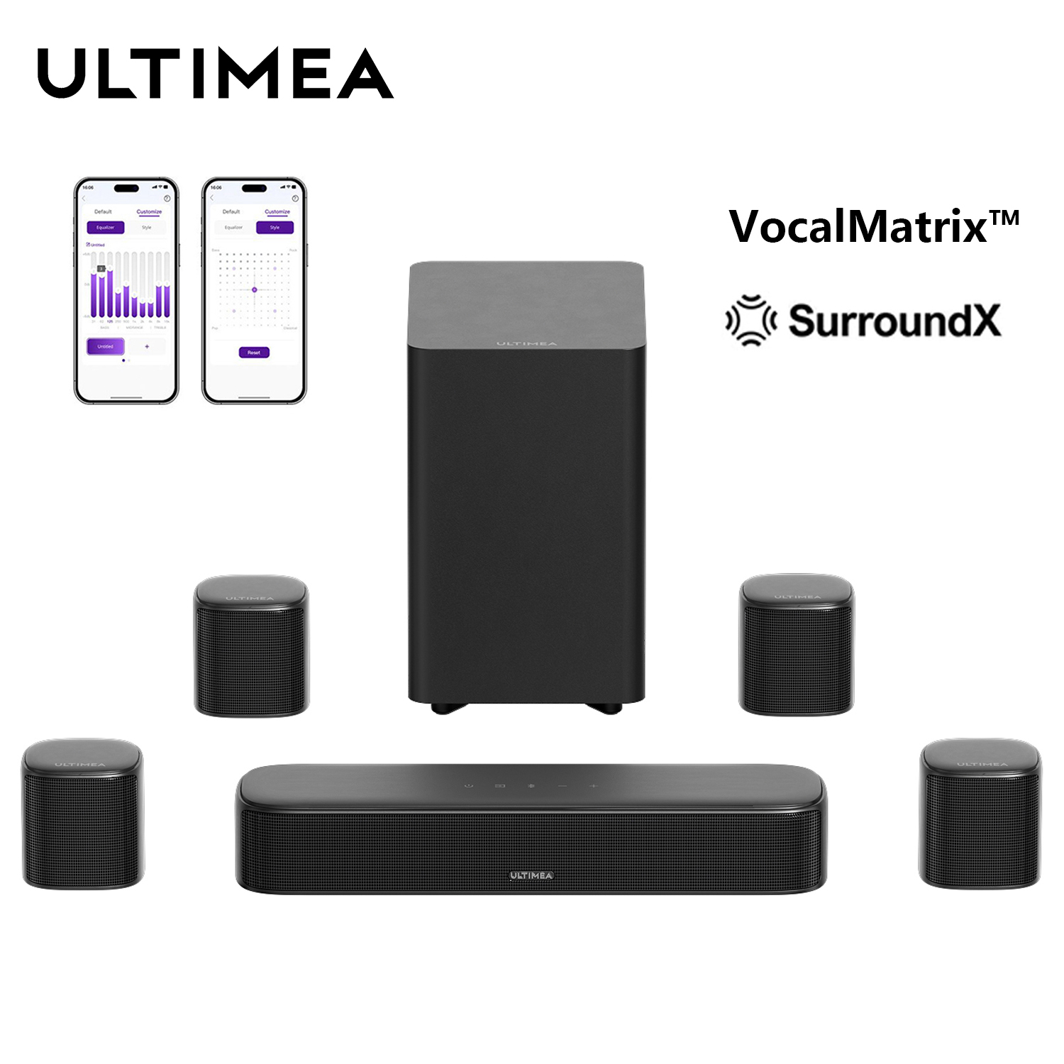 ULTIMEA 7.1ch Sound Bar with S - Home Theater Speaker recensie en prijs
