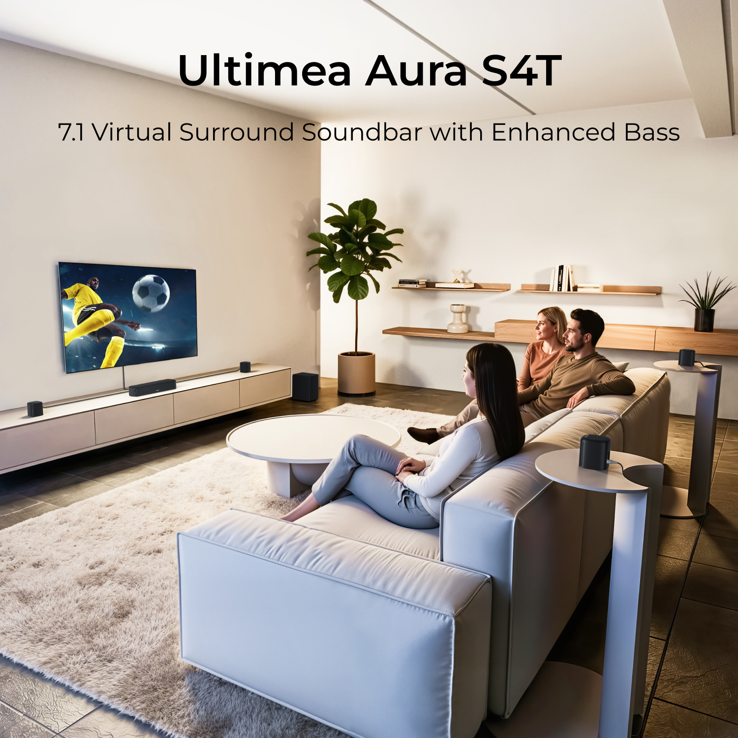 ULTIMEA 7.1ch Sound Bar with S - Home Theater Speaker recensie en prijs