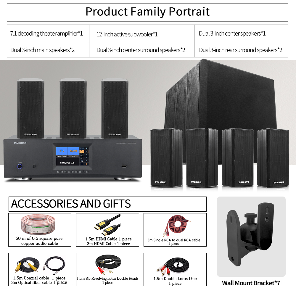 7.1DTS Mini Satellite Home The - Surround Sound Decoder recensie en prijs
