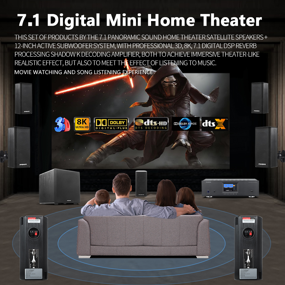7.1DTS Mini Satellite Home The - Surround Sound Decoder recensie en prijs