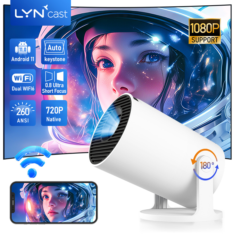 LynCast Projector X1BQ 4K Andr - Home Cinema Gadgets recensie en prijs