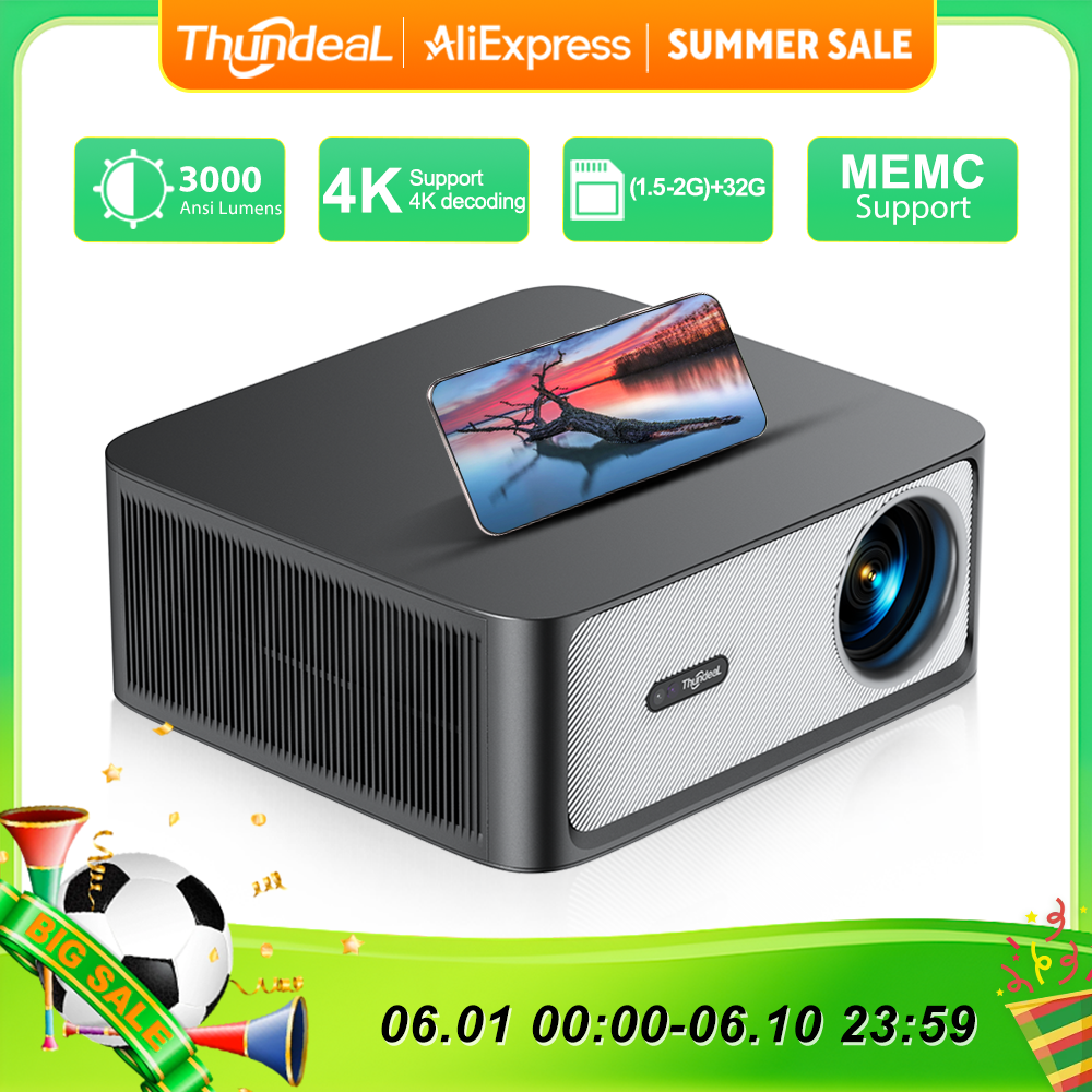 ThundeaL 3000Ansi 4K Full HD P - Home Cinema Gadgets recensie en prijs