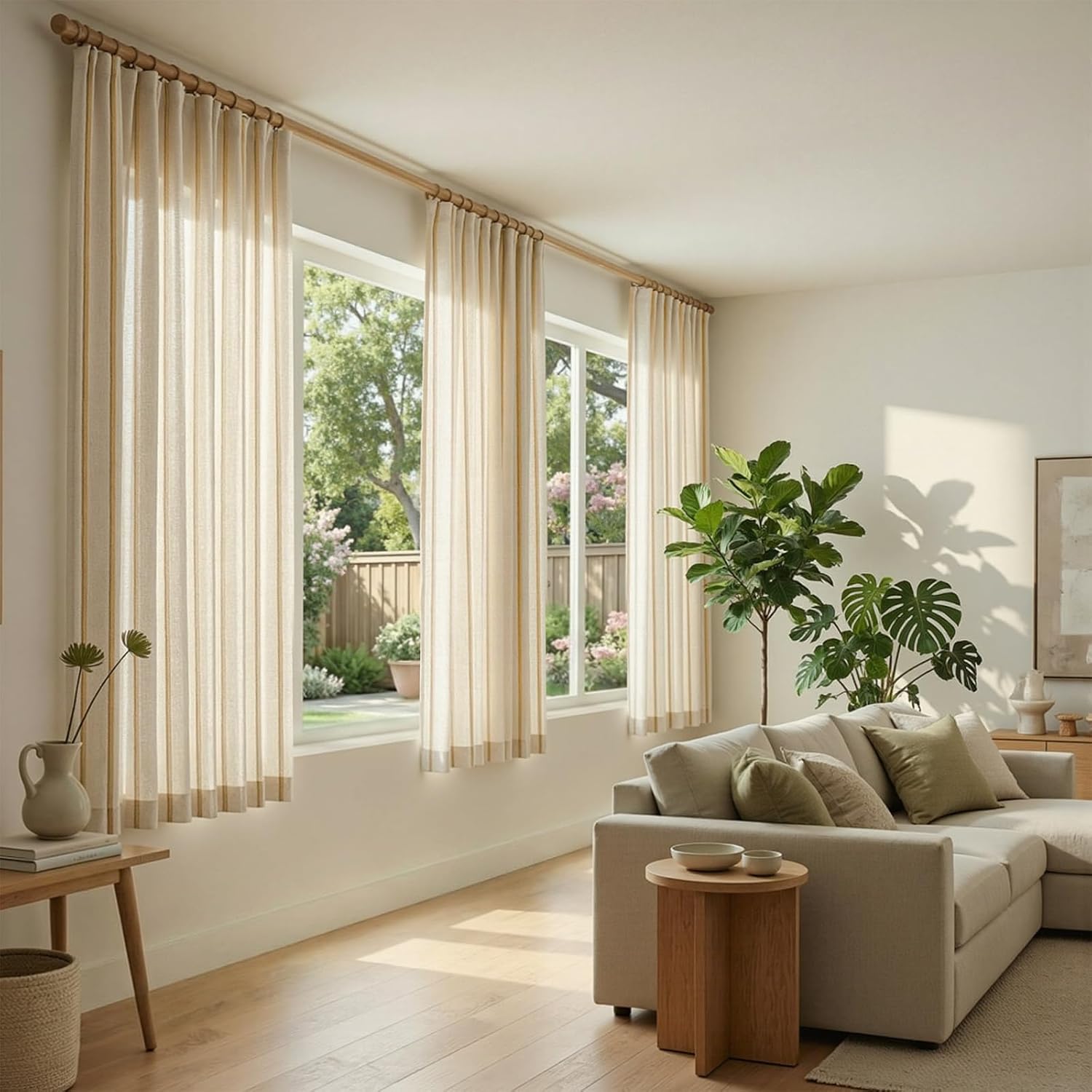 4 Panels Linen Curtains for Li - Blackout Curtain Thick recensie en prijs