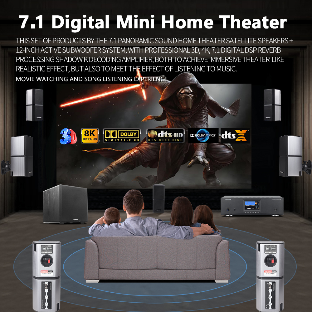 7.1DTS Mini Satellite Home The - Surround Sound Decoder recensie en prijs