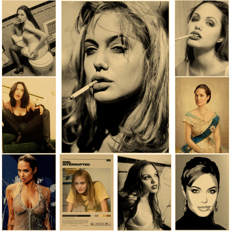 Angelina Jolie Vintage Poster  - Home Cinema Gadgets recensie en prijs