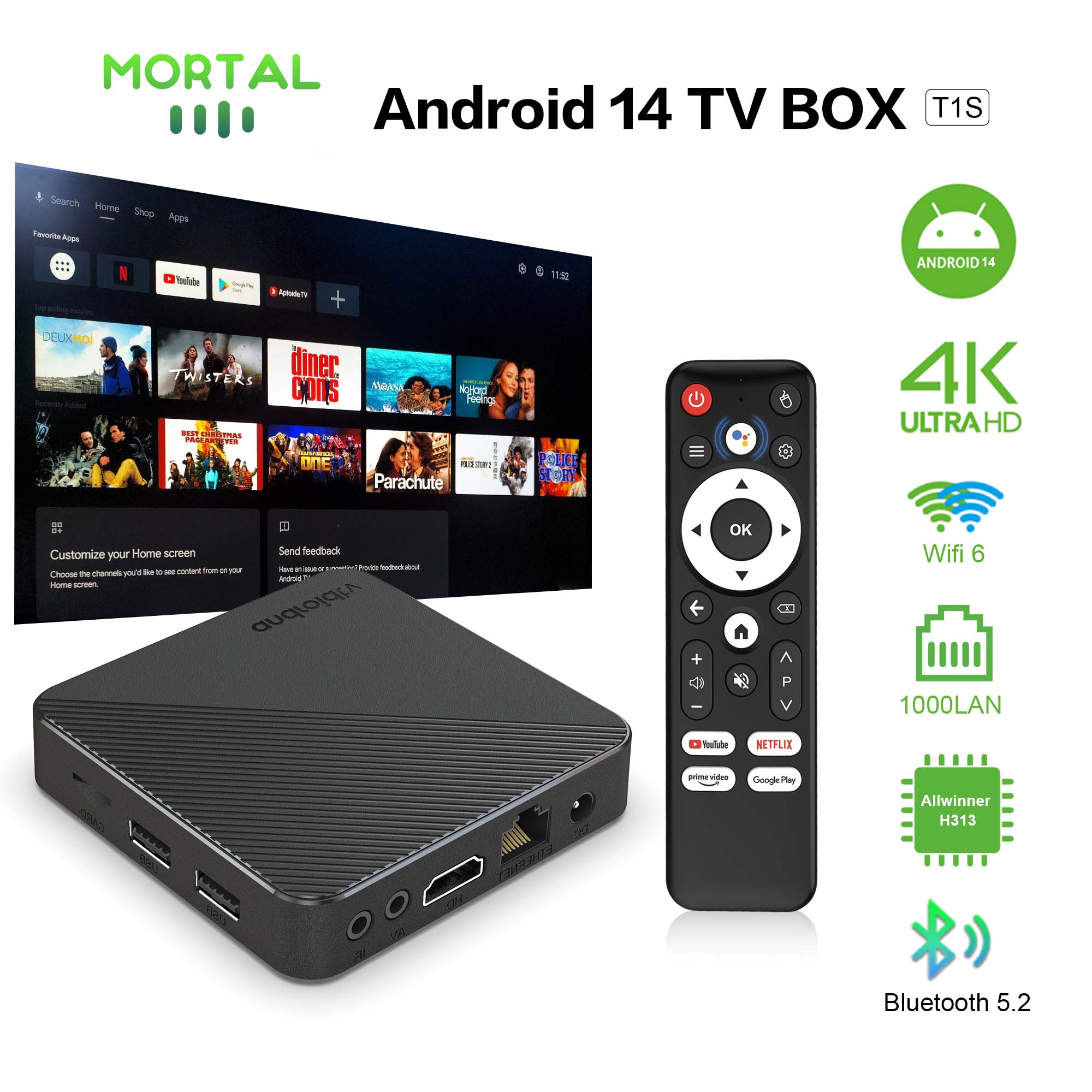 Android14 TV Box Smart Home th - Home Cinema Gadgets recensie en prijs