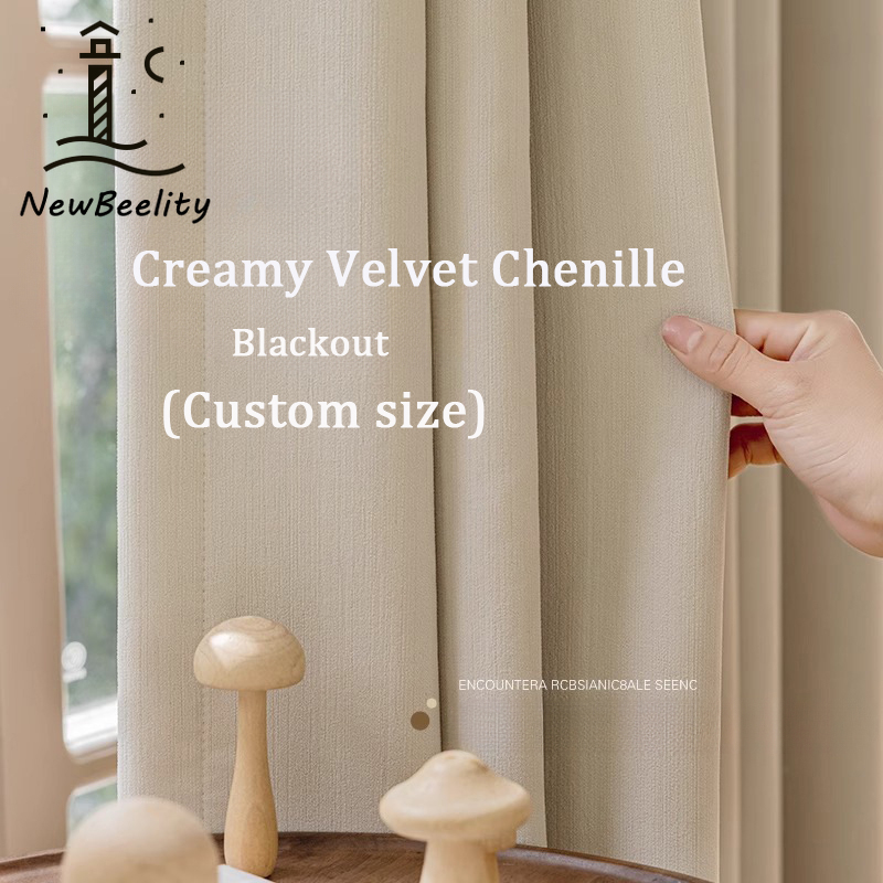 Cream Velvet Chenille Blackout - Blackout Curtain Thick recensie en prijs