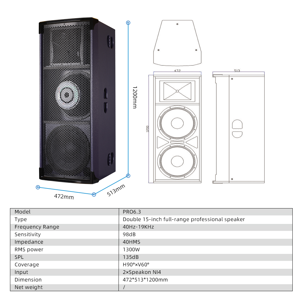 Lane PRO6.3 New Arrival Black  - Home Theater Speaker recensie en prijs