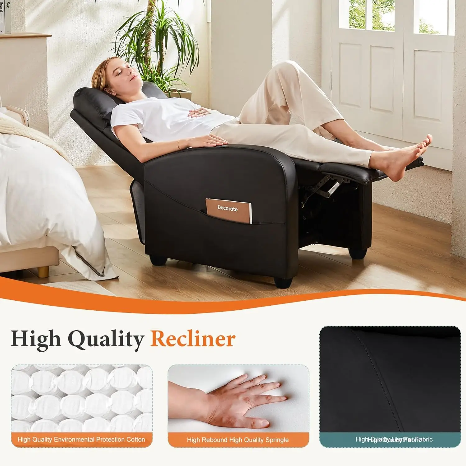 Recliner Chair PU Leather Recl - Home Cinema Gadgets recensie en prijs